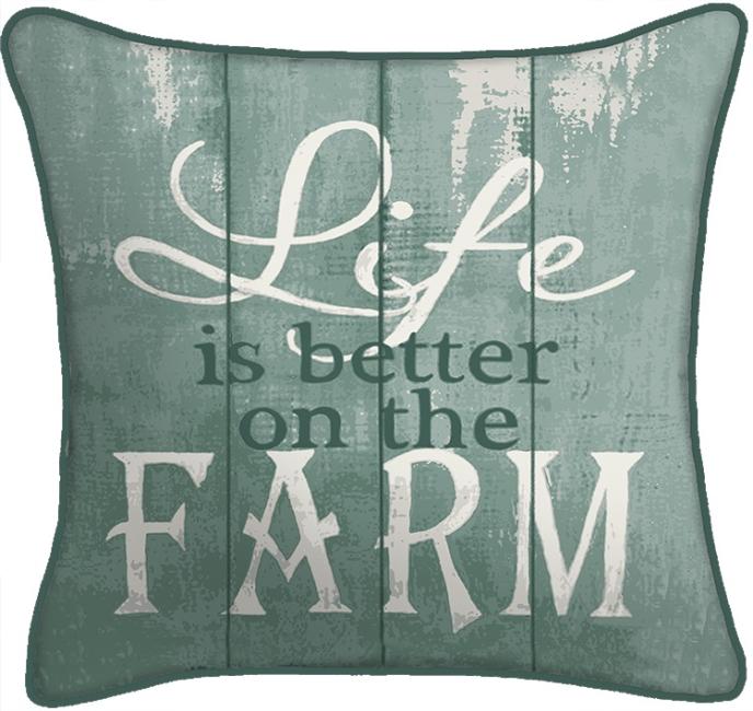 Jordan Life is Better on the Farm Toss Pillow