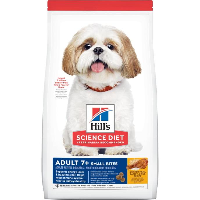 Hill's Science Diet Adult 7+ Small Bites Chicken Meal, Barley & Rice