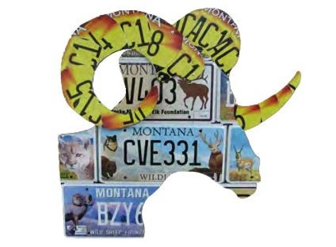 Made in MT Ram Head Silhouette