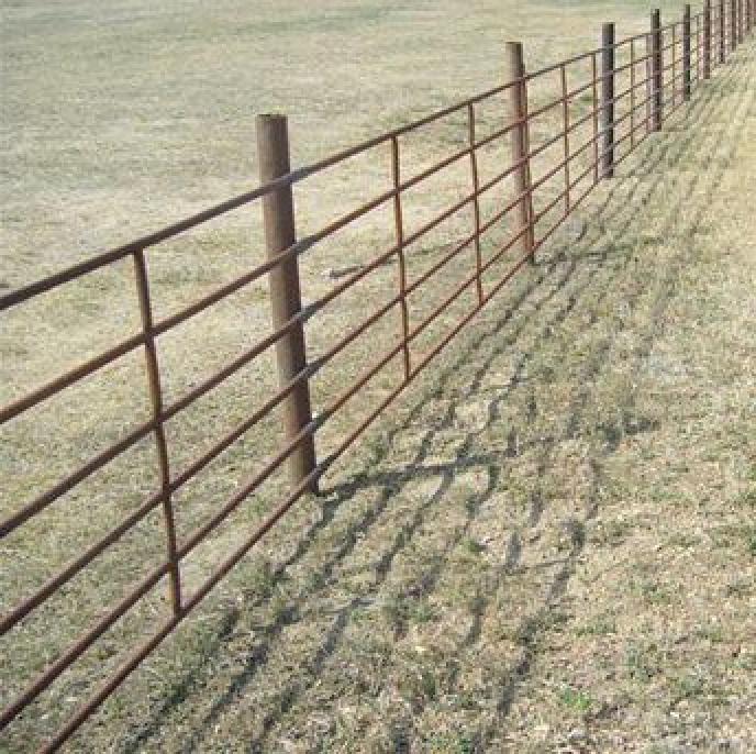 Luco 6 Rail 48"x20' 14 Gauge Continuous Fence Panel
