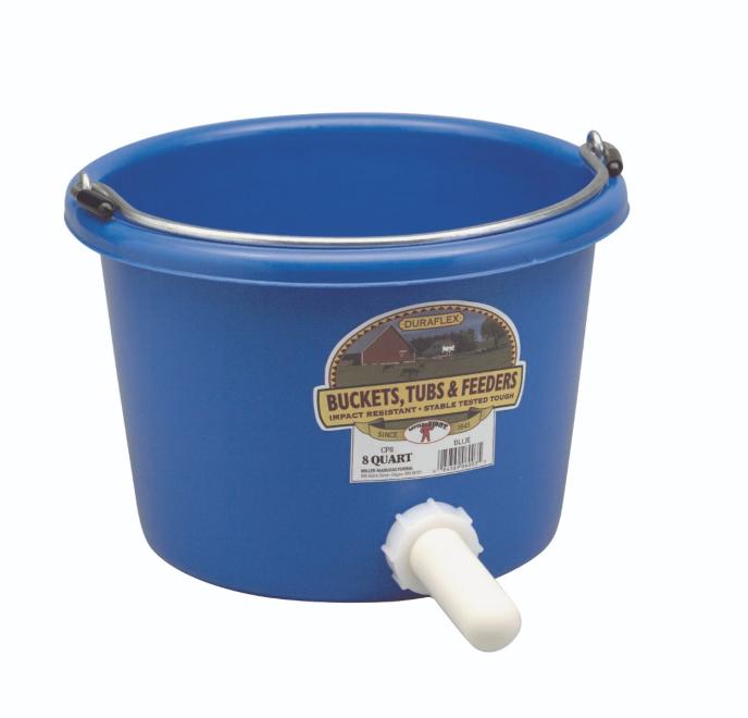 Miller Mfg 8 Quart Plastic Calf Nursing Pail
