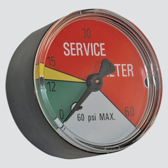 2" 25 PSI Hydraulic Filter Service Indicator Gauge