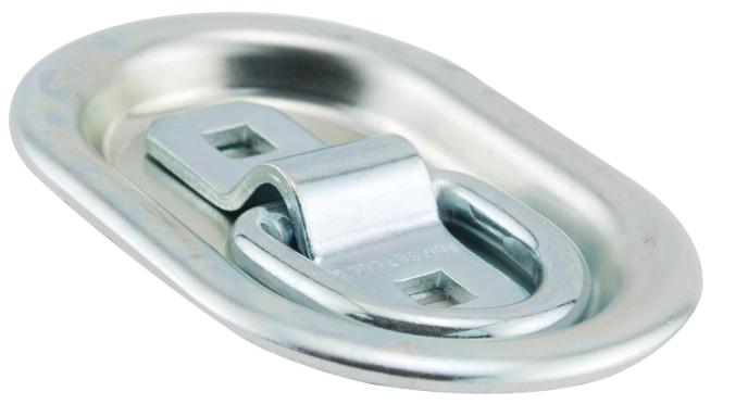 5000 lb. rated Oval Recessed Anchor point.