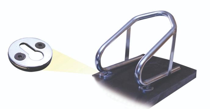 6" Removable Chrome Motorcycle wheel chock