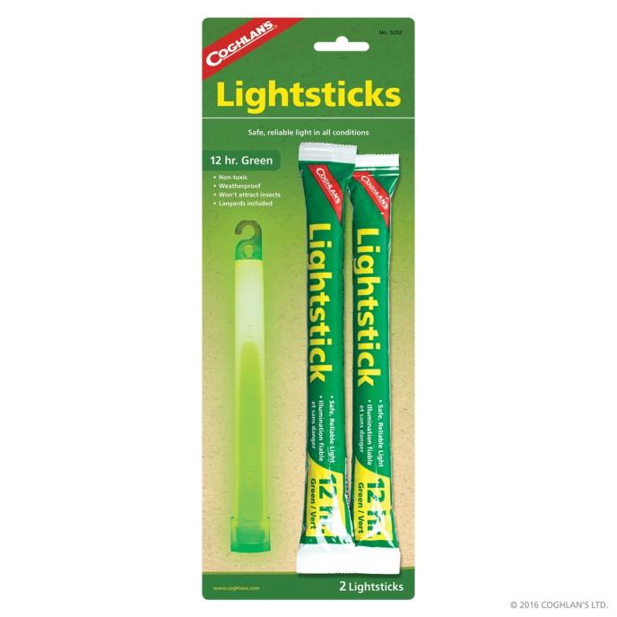 Coghlan Lightsticks Green 2 Pack