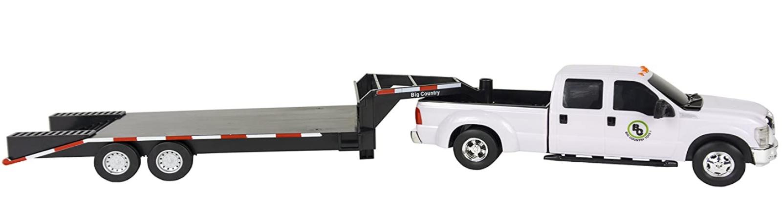 Big Country Farm Toys Flatbed Gooseneck Trailer With Truck Not Included