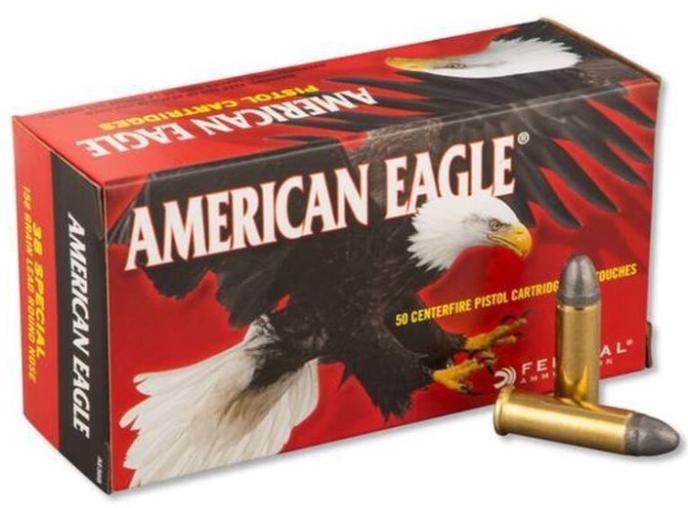 FeFederal Premium American Eagle .38 Special 158 Grain Lead Round Nose