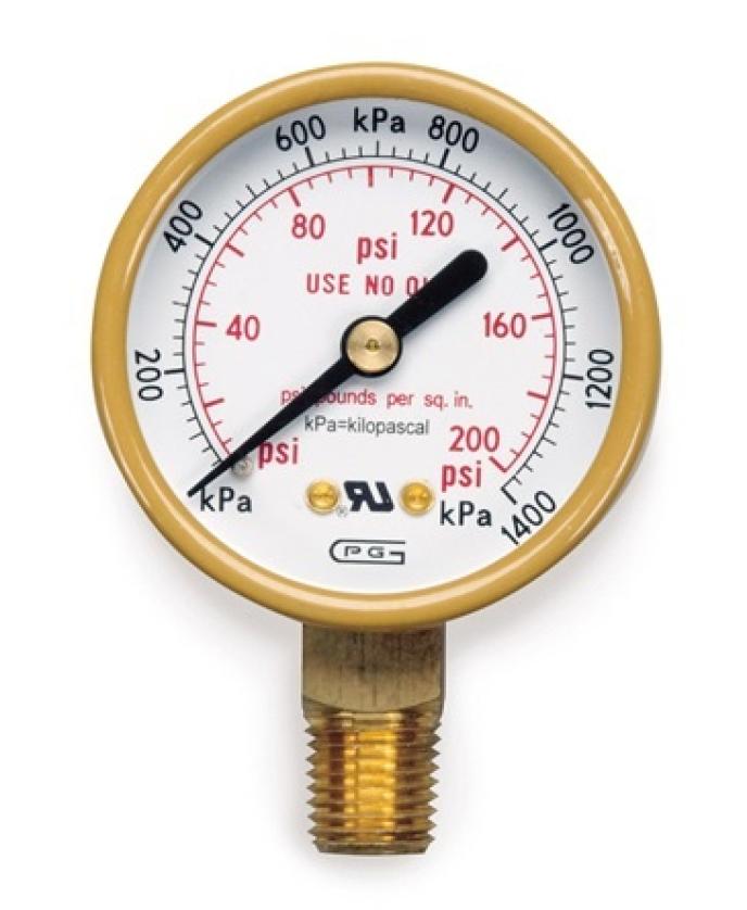Hobart Air/Oxygen Low Pressure Gauge