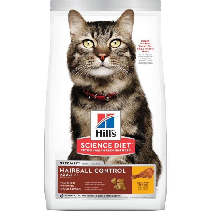 Hill's Science Diet Adult 7+ Hairball Control Cat Food