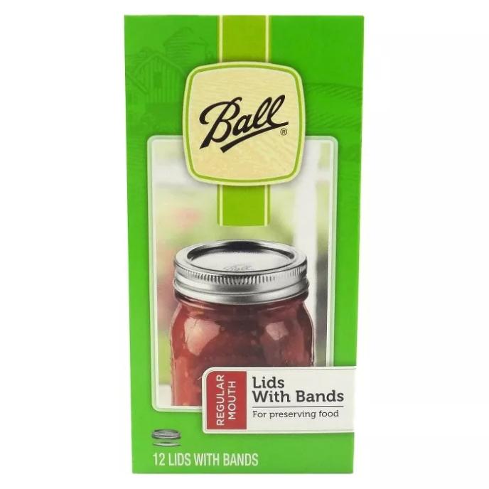 Ball Regular Mouth Jar Lids with Bands