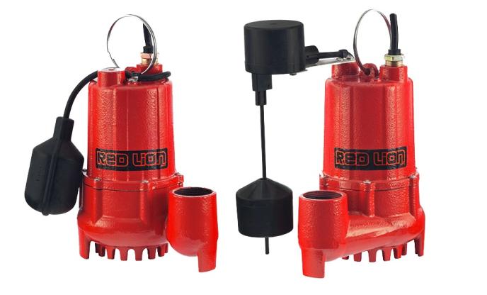 Red Lion Cast Iron Sump Pump with Tethered Switch