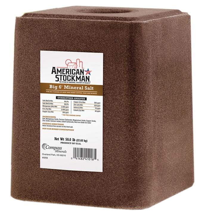 American Stockman Big 6 Mineral Salt Block
