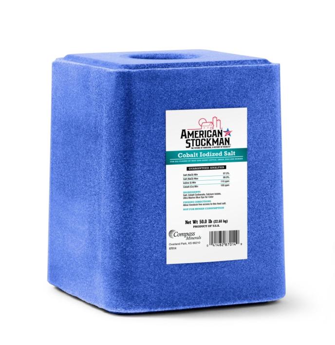 American Stockman Cobalt Iodized Salt Block