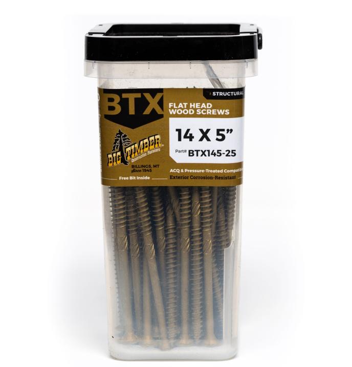 Big Timber Fasteners #14 BTX Flat Head Wood Screw