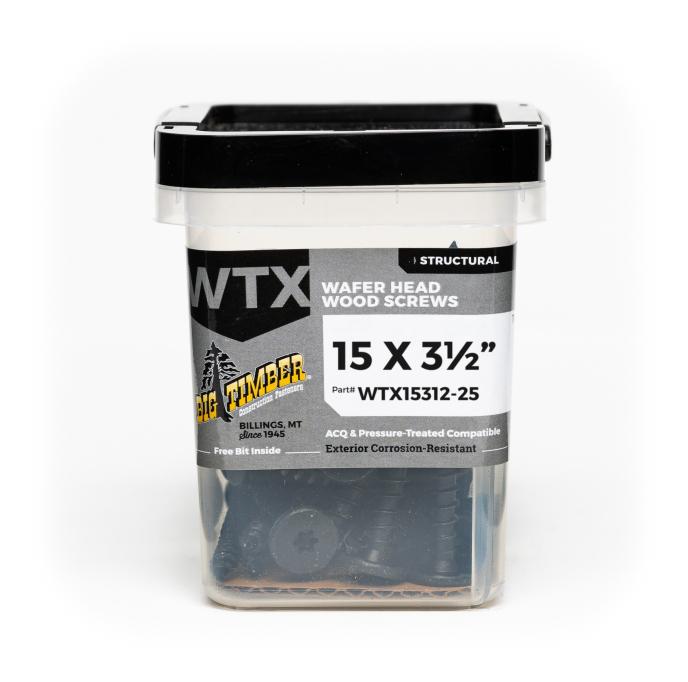 Big Timber Fasteners WTX Structural Lag Screws