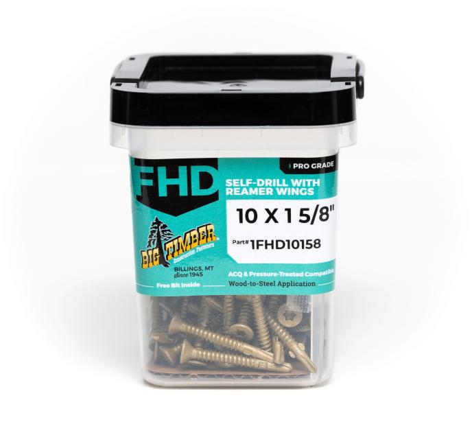 Big Timber Fasteners #10 FHD Self-Drill Screw