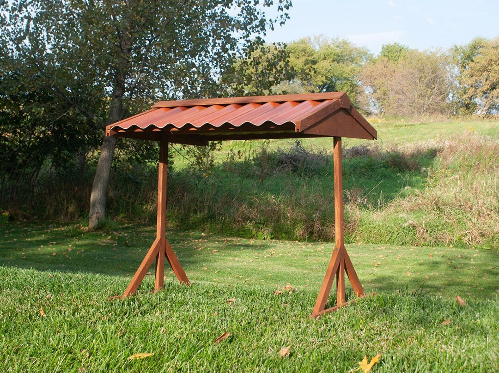 Coops & Feathers Large Wood Food & Water Shelter
