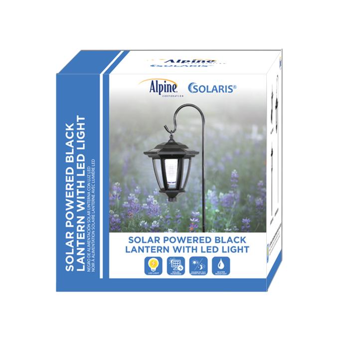 Alpine Solar Powered Lantern With LED Light