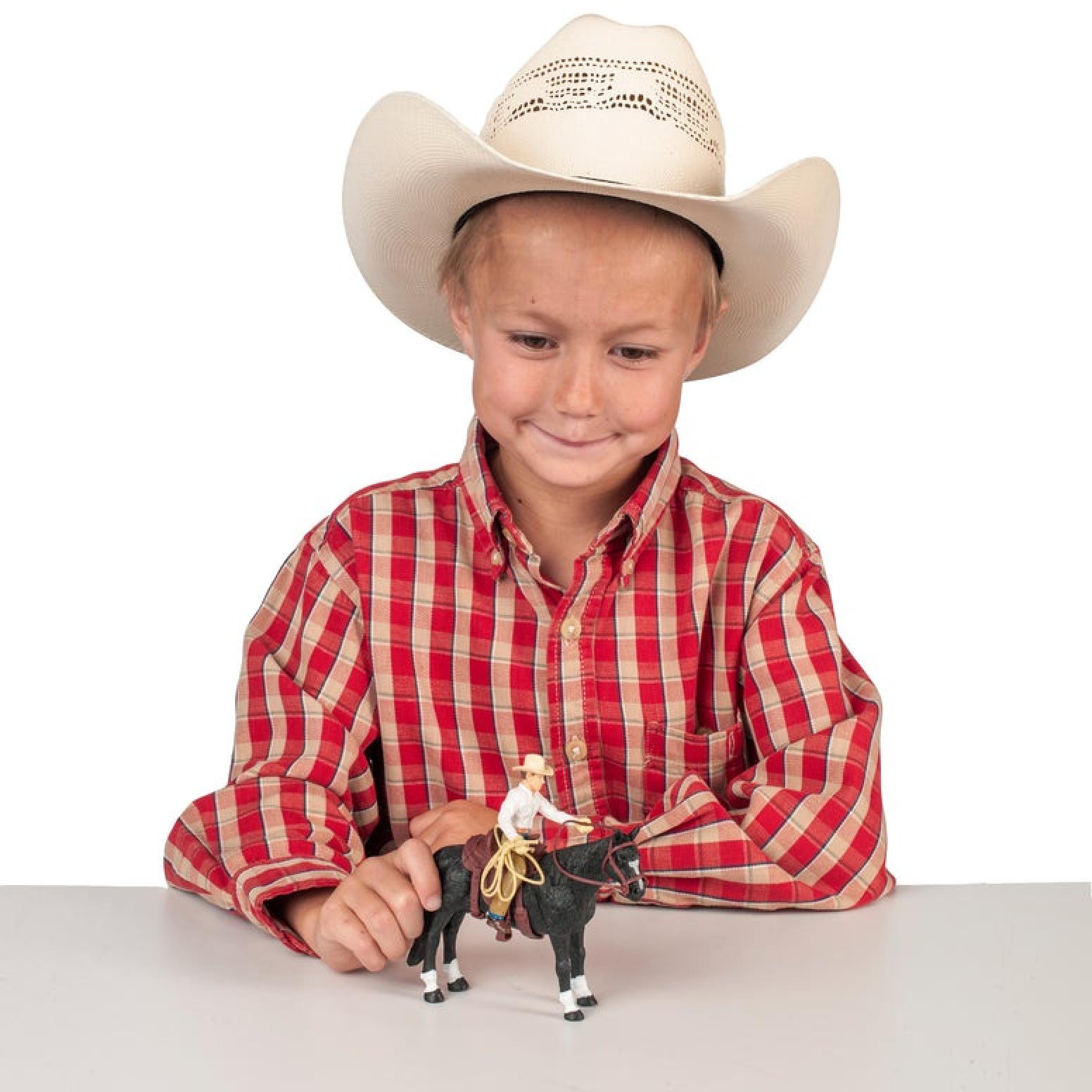 Big Country Farm Toys Cowboy on Horse Back
