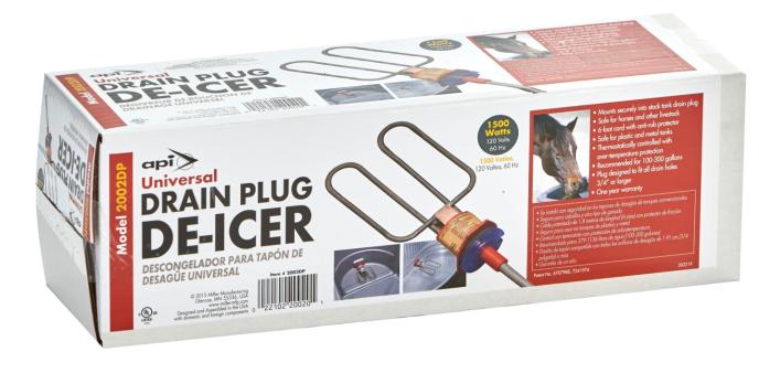 Miller MFG 1500 Watt Universal Drain Plug De-Icer