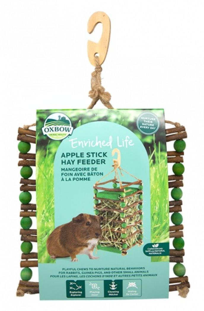 Oxbow Enriched Life Apple Stick Hay Feeder