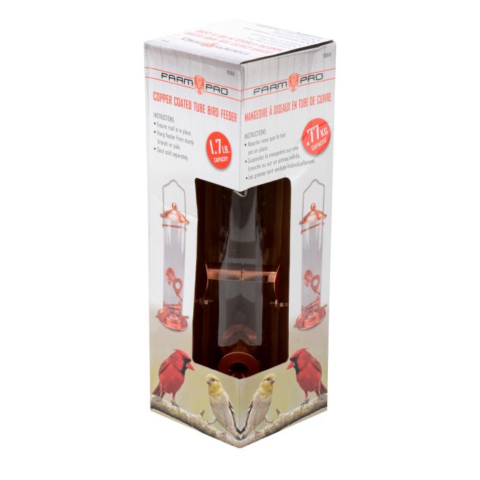 Farm Pro Copper Coated Tube Bird Feeder