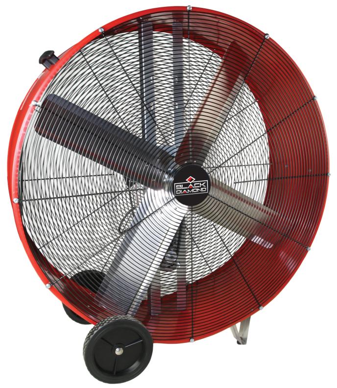 Black Diamond Belt Drive Drum Fan