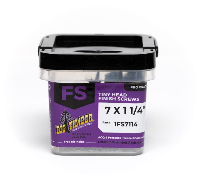 Big Timber Fasteners #7 Tiny Head Finish Screws