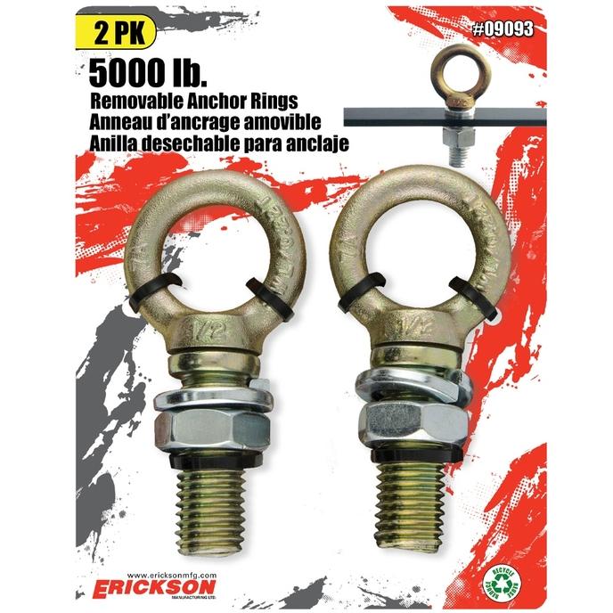 2 Pk. Removable Anchor point 5000 lb.