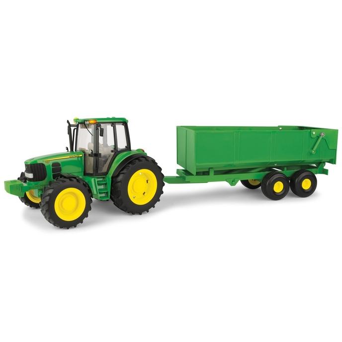 Big Farm Lights & Sounds John Deere 1:16 Scale Tractor with Wagon